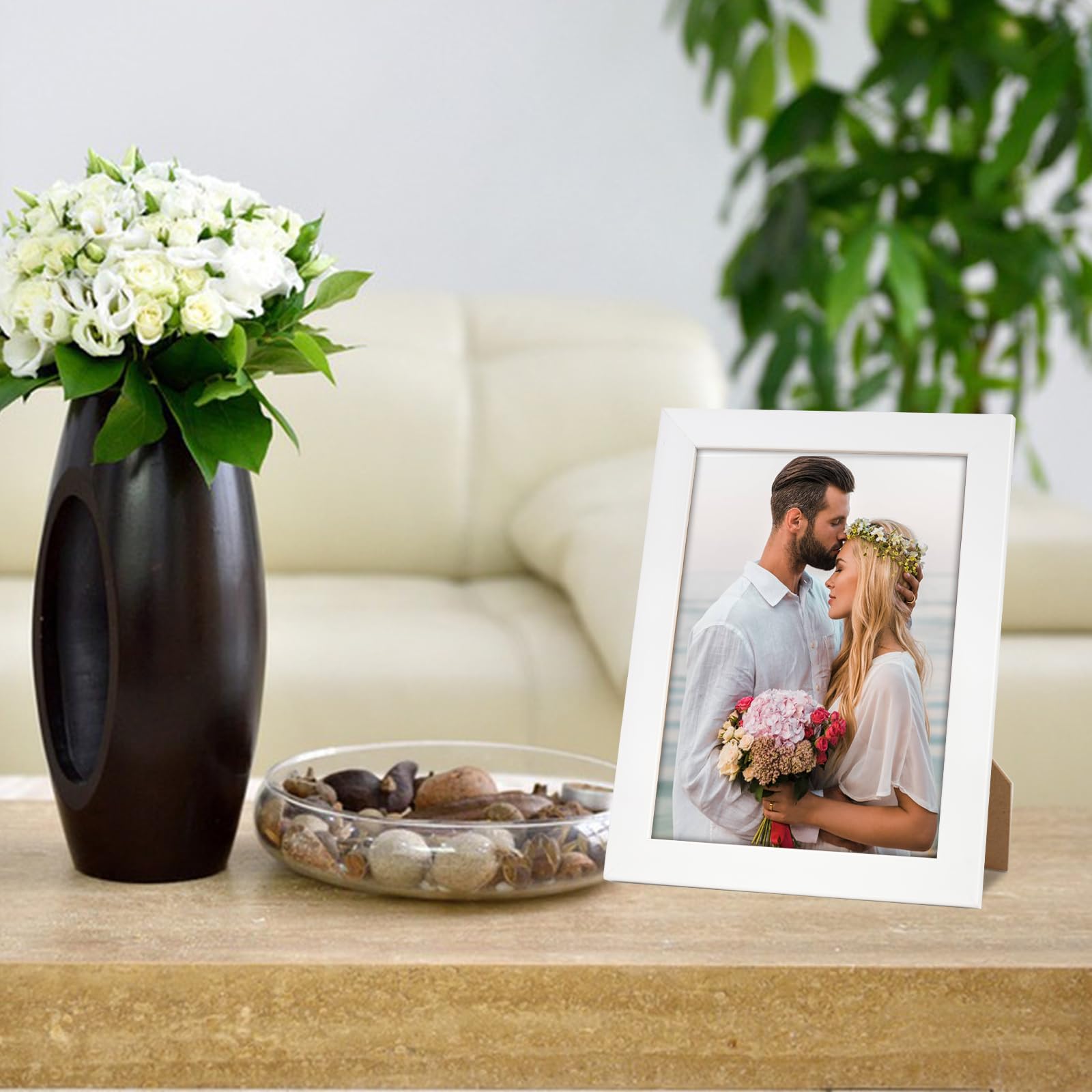 5x7 Picture Frames White Set of 12 for Wall Gallery Collage Photo Frames or Tabletop Display
